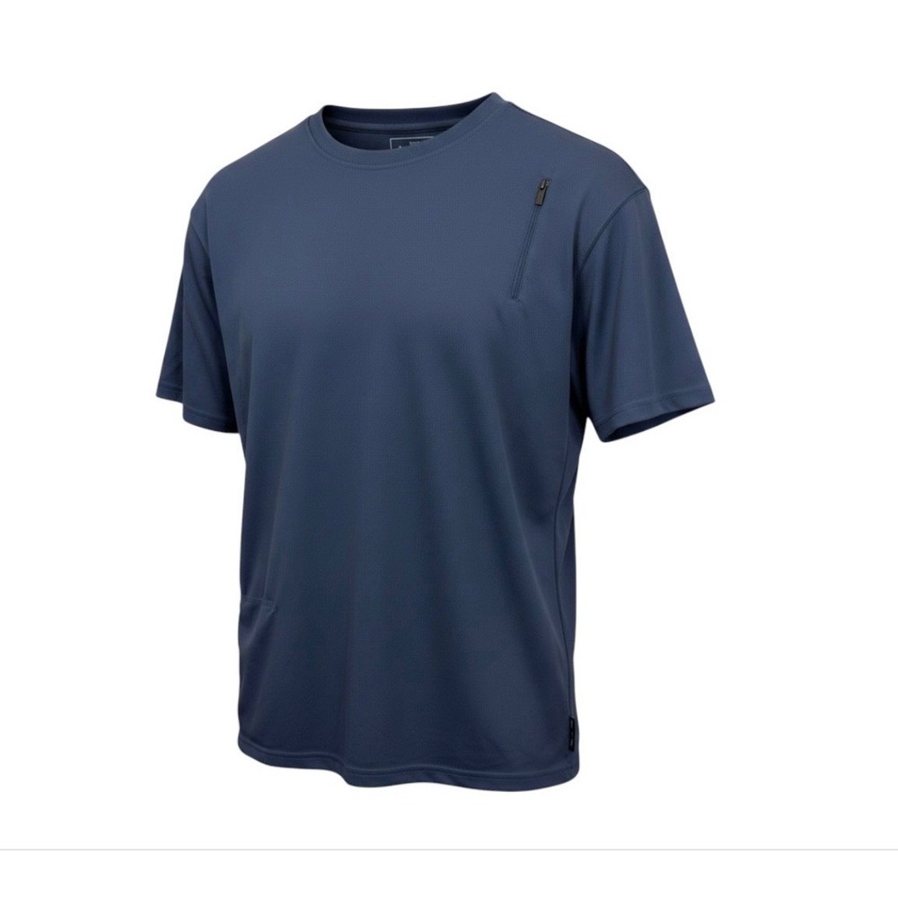 SCOTTeVEST Performance Utility TEC T-Shirt Mens Size L Blue Travel Security